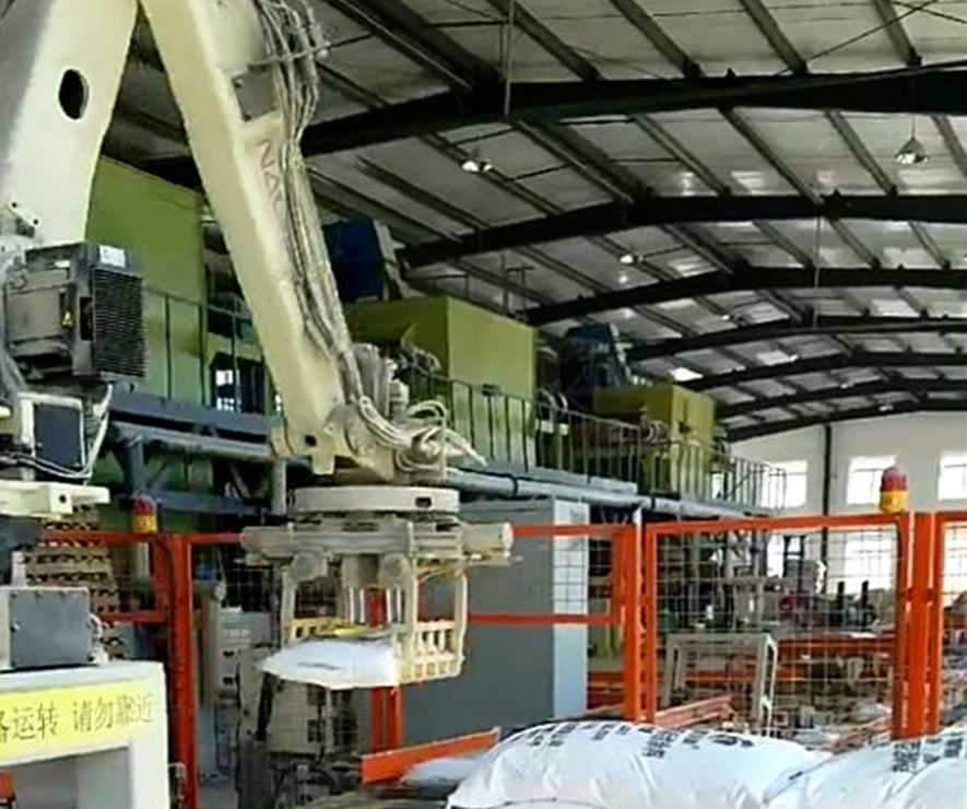 全(quan)自動碼(mǎ)垛機器(qi)人