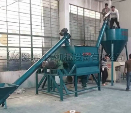 山東東(dong)營客戶膩子(zǐ)粉生産線實(shí)拍